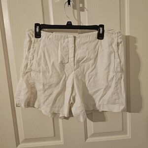 Theory Womens Linen Viscose Blend Shorts Size 12